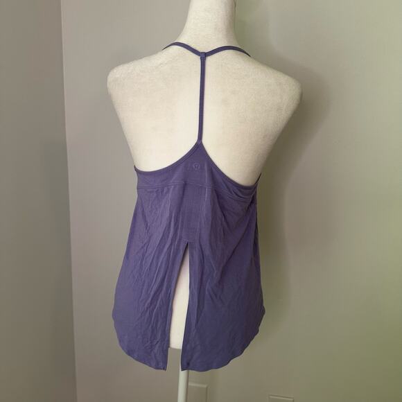 Lululemon purple sleeveless tie back spaghetti strap tank top - Picture 4 of 10